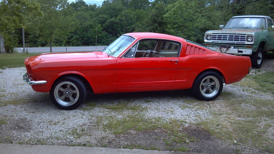 1965 Mustang Fastback Poppy Red Completed Restoration